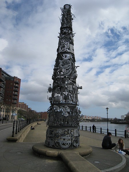 2011 UK England Newcastle  0355.jpg - A visit to Newcastle in the UK, April 2011. The first day was getting there, seeing downtown, shopping, "The Keep", the Grand Hotel, and the coast.